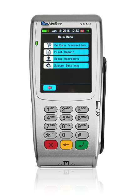 change paper verifone vx680